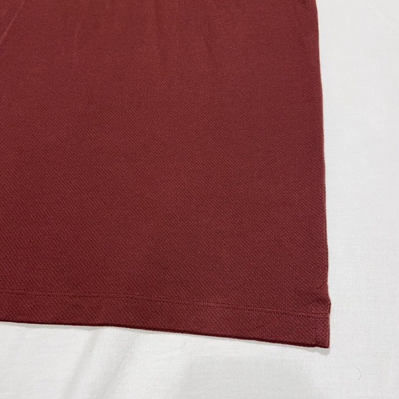 Mack Weldon Shirt men's Large Polo Short Sleeve Red Lightweight Performance Logo - Picture 2 of 11